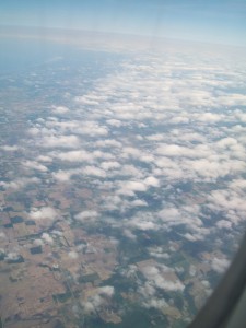 Wolken und Felder