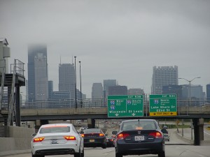 Stau und Skyline