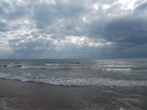 Der Regen kommt, nach einem Tag voller Sonne