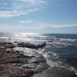 Ebbe und schon liegen die Felsen frei