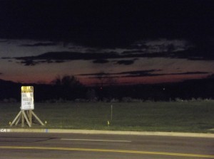 Sonnenuntergang bei Walmart :-)