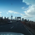 durch New York - Auffahrt Brooklyn Bridge durch New York - Auffahrt Brooklyn Bridge