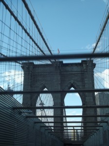 durch New York - schon sind wir auf der Brooklyn Bridge