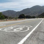 Route 66 - im Hintergrunf, ganz klein, die Insterstate